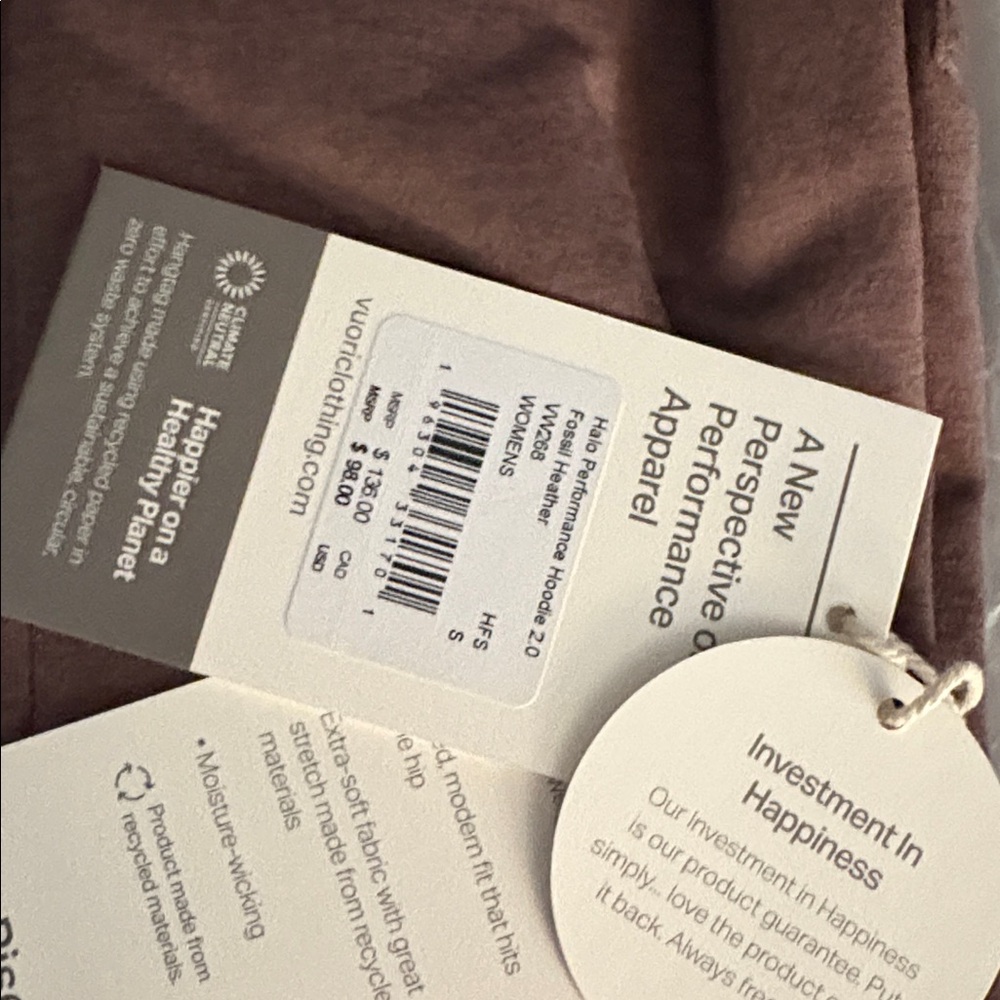 NWT Vuori Halo Performance Hoodie 2.0 - Picture 4 of 10